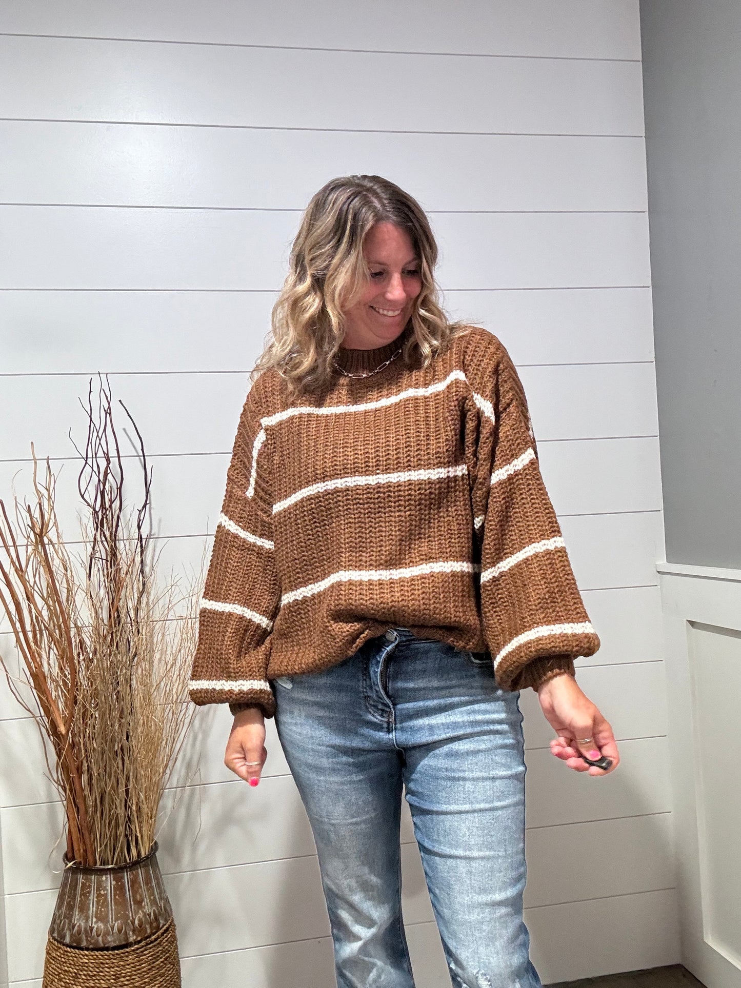 Mazie Striped Chunky Sweater