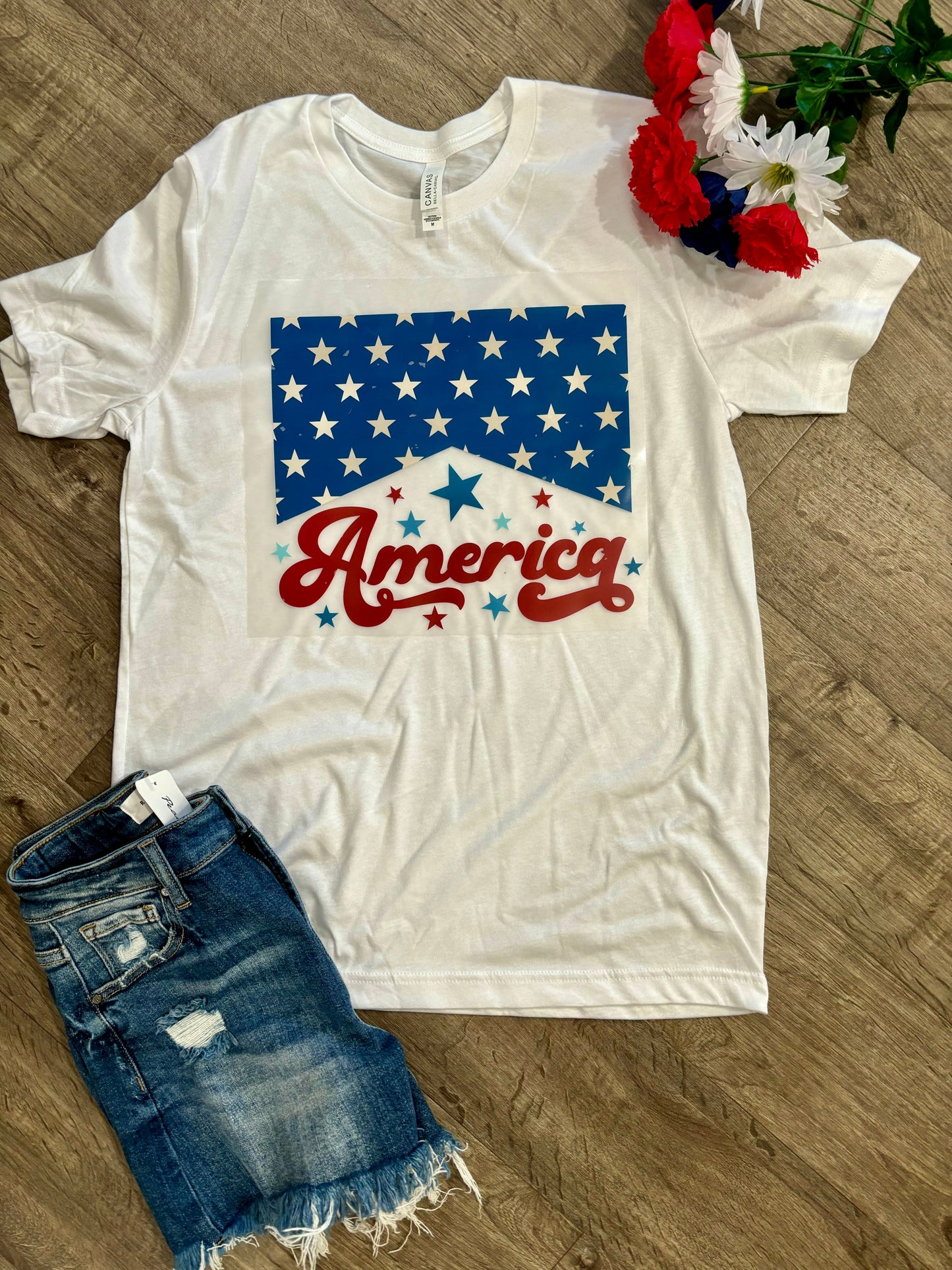 America Mineral Wash Graphic Tee