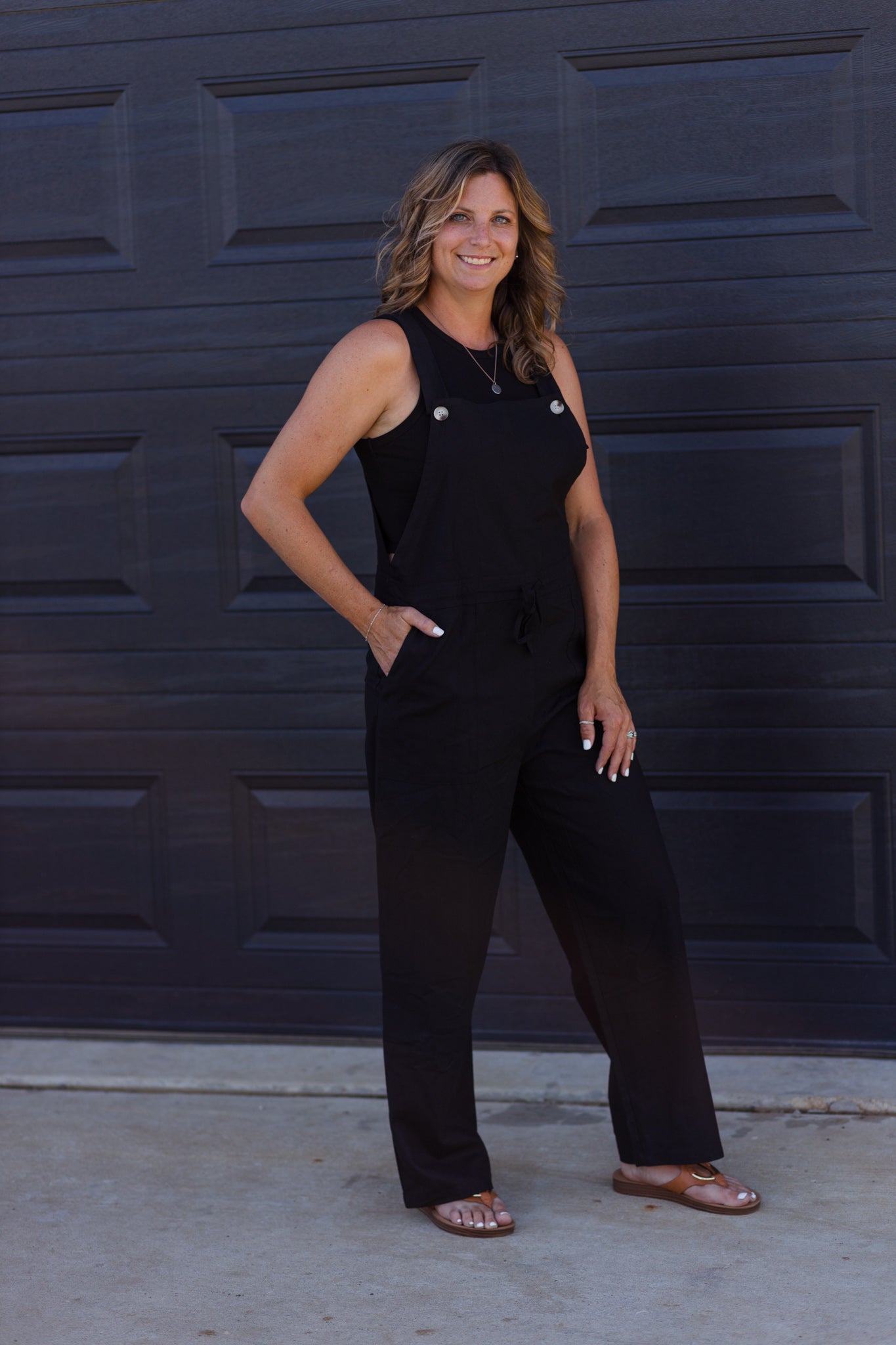 Office Hour to Happy Hour Black Overalls Jumpsuit