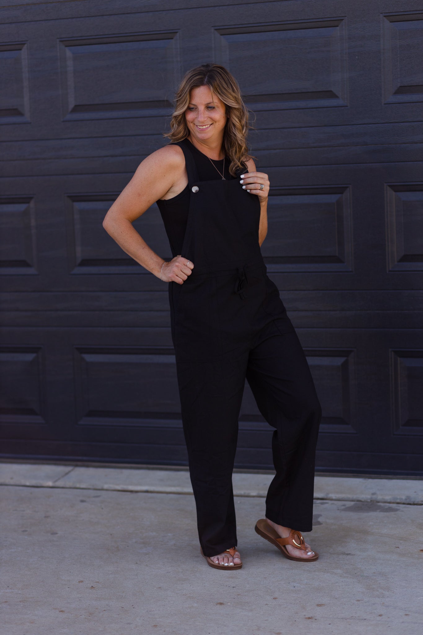 Office Hour to Happy Hour Black Overalls Jumpsuit