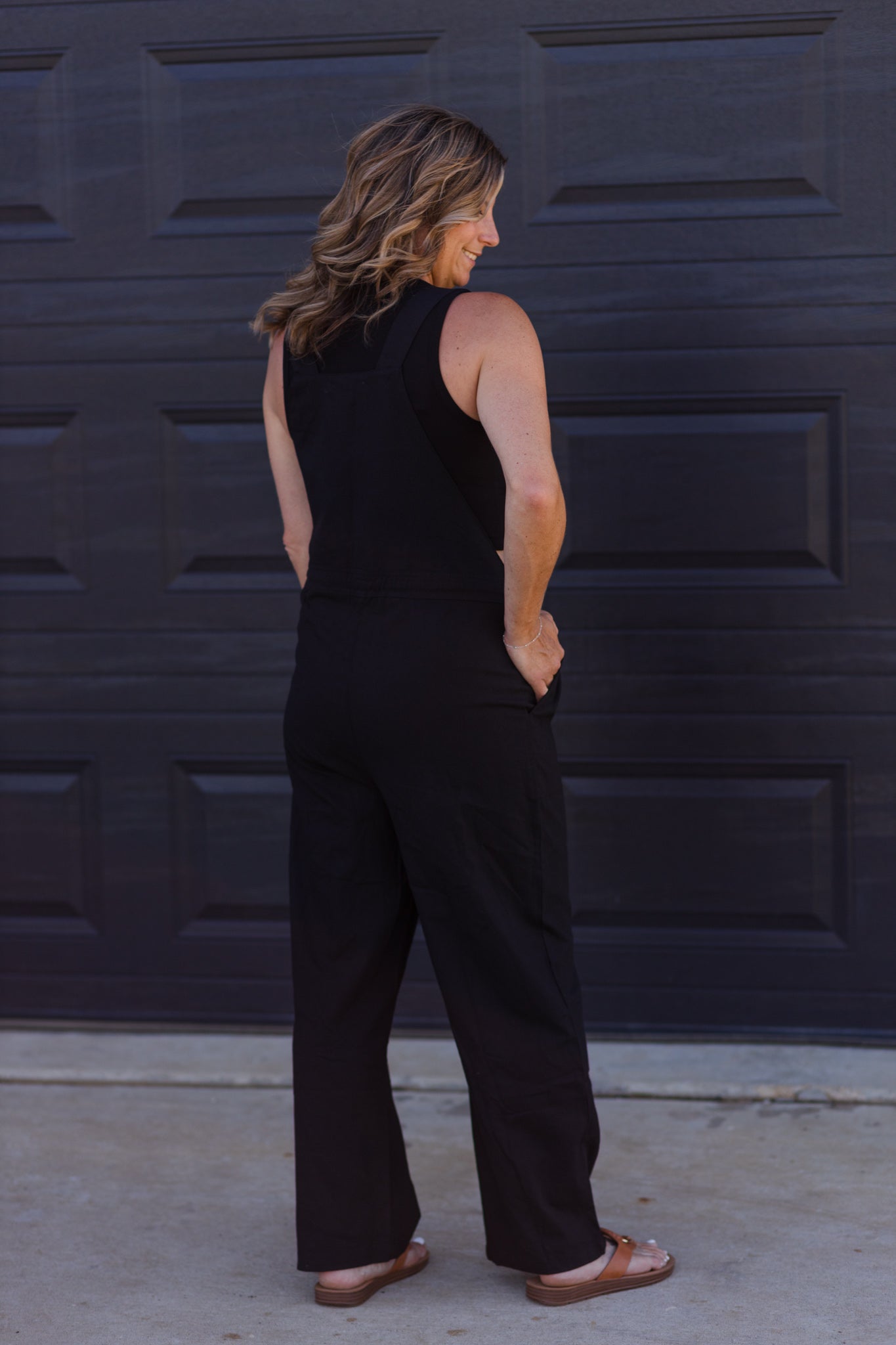 Office Hour to Happy Hour Black Overalls Jumpsuit