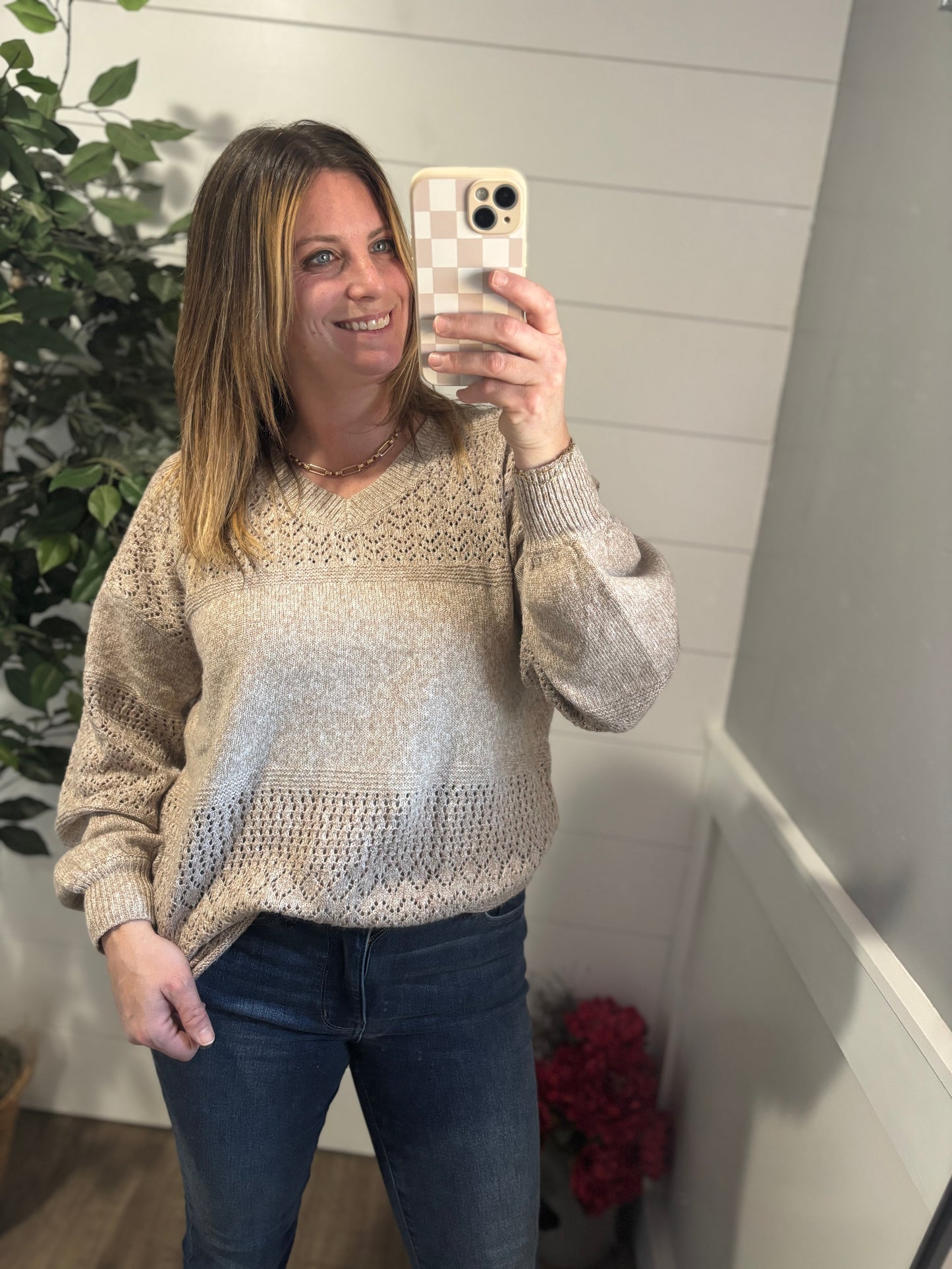 Spring Awaits Knit Sweater