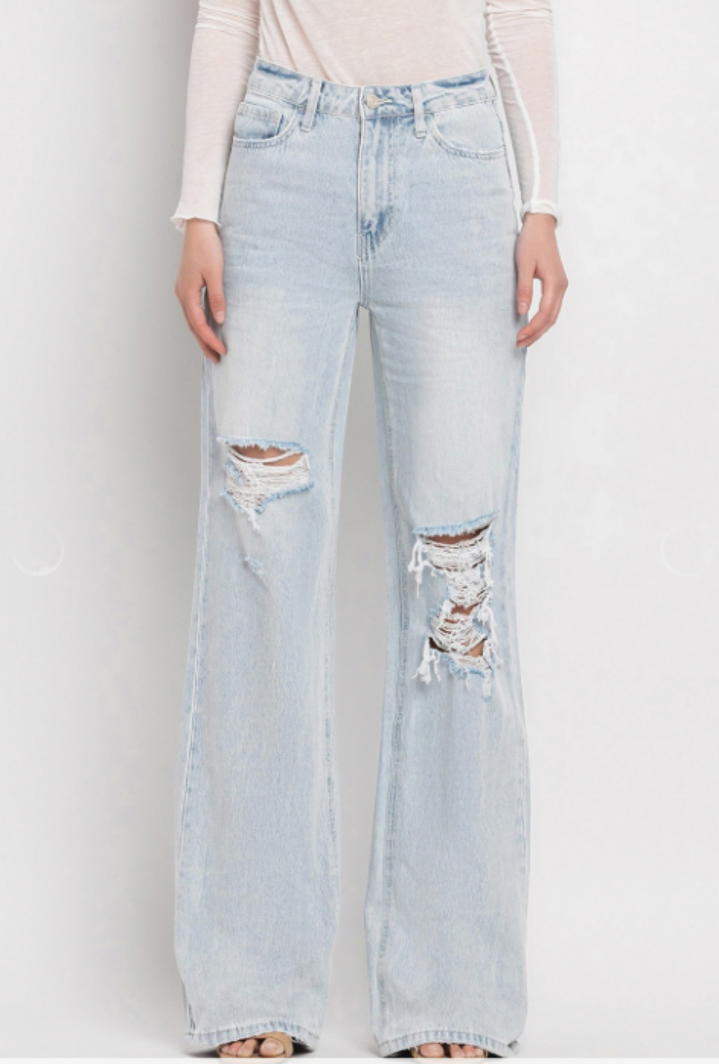 Vervet High Rise Flare Jeans - Laina Wash