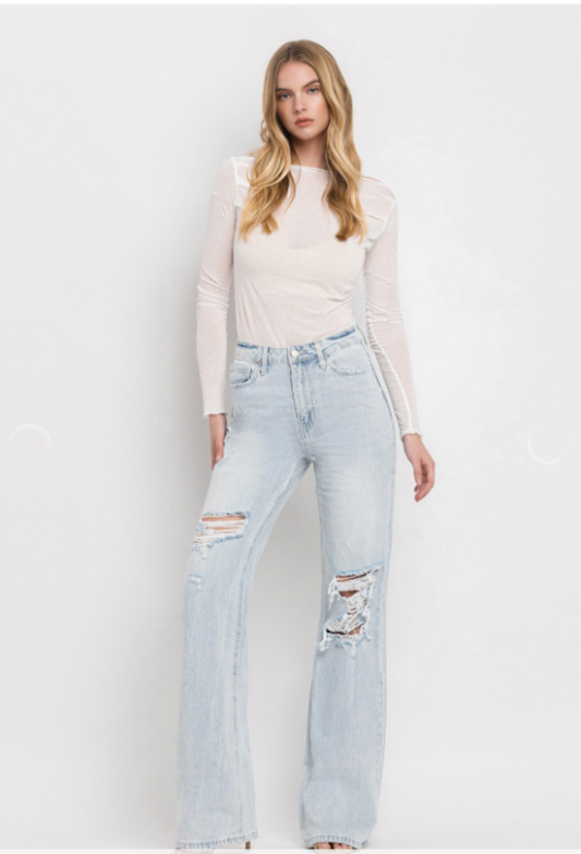 Vervet High Rise Flare Jeans - Laina Wash