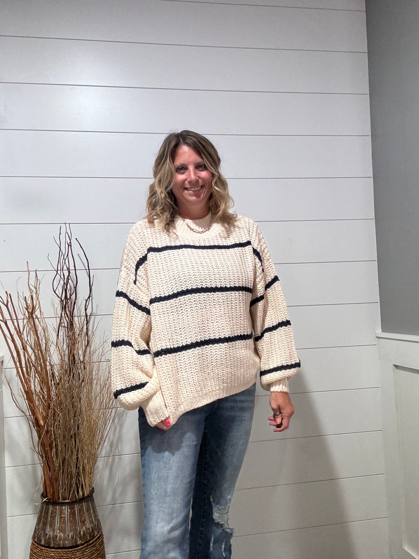 Mazie Striped Chunky Sweater