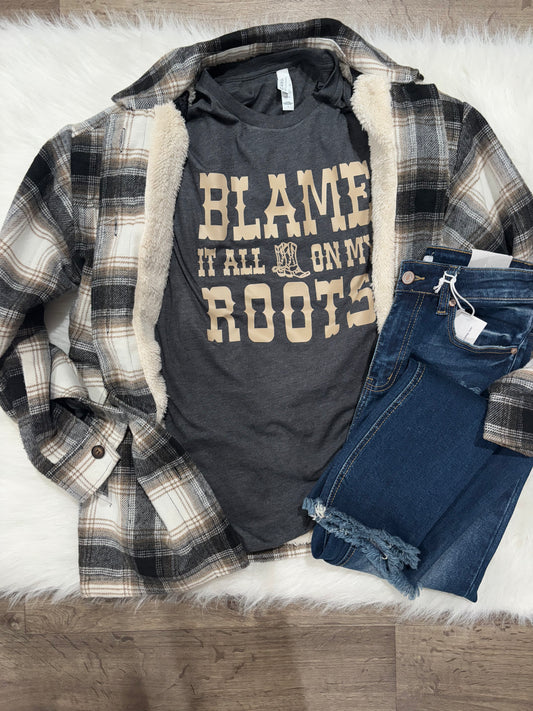 Blame It All On My Roots Soft Graphic Tee