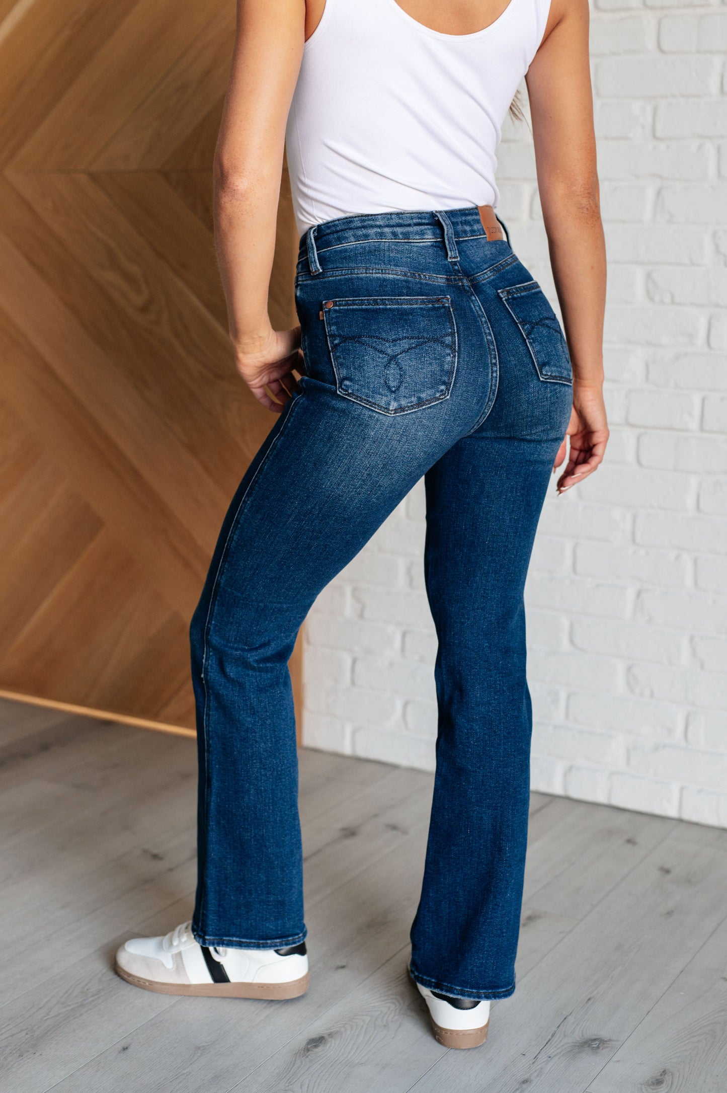 Judy Blue Santana High Rise Control Top Bootcut Jeans (Short Inseam)