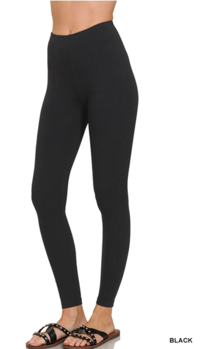 Premium Cotton Full Length Leggings