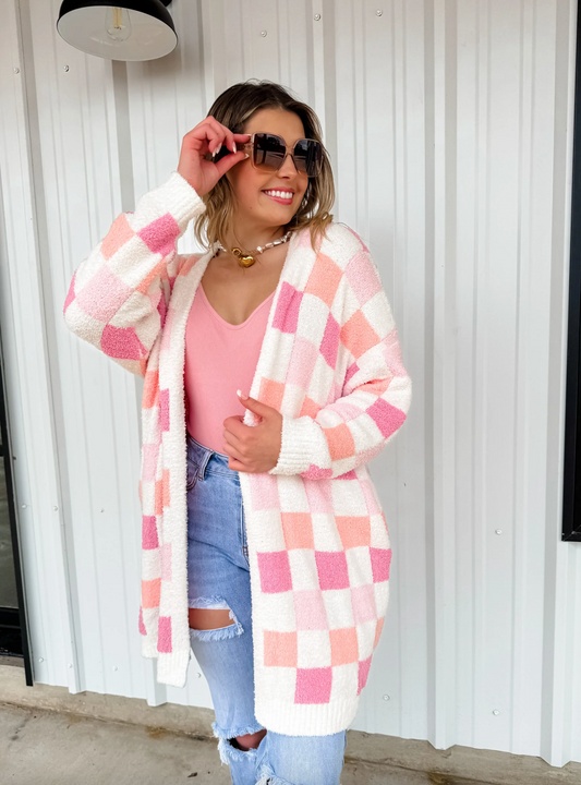 PRE ORDER - Checkered Cloud Cardigan