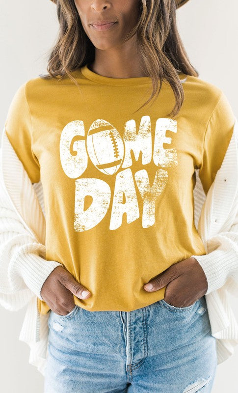 Distressed Game Day Graphic Tee